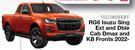 Skinz Custom Fit Seat Covers For RG6 Isuzu Sing Ext & Dble Cab Dmax & KB Fronts 2022- FED.SKIVSRGFF-