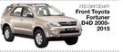 Skinz Custom Fit Seat Covers For Front Toyota Fortuner D4D 2005-2015 FED.SKFOD4FF-Per Set