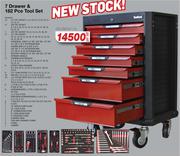 Tomihawk 7 Drawer & 182 Pce Tool Set FED.AKT47116-Per Set