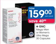 GNC Mega Men Or Women's Ultra Mega 30 Capsules-Per Pack