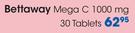 Bettaway Mega C 1000mg 30 Tablets