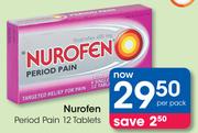 Nurofen Period Pain 12 Tablets-Per Pack