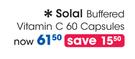 Solal Buffered Vitamin C 60 Capsules-Per Pack