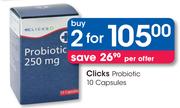 Clicks Probiotic 10 Capsules-2's