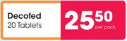 Decofed 20 Tablets-Per Pack