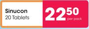 Sinucon 20 Tablets-Per Pack
