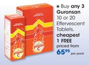 Guronsan 10 or 20 Effervescent Tablets-Per Pack