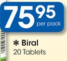 Biral 20 Tablets-Per Pack