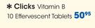 Clicks Vitamin B 10 Effervescent Tablets-Per Pack