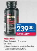Mega Men Saw Palmetto Formula-120 Tablets