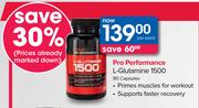 Pro Performance L-Glutamine 1500-90 Capsules