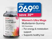 Women's Ultra Mega Multivitamin Gummy-120 Gummies