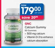 GNC Calcium Gummy-60 Gummies