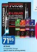 Vivid E-Cigarette Range-Each