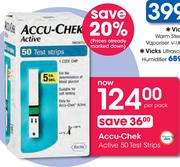 Accu-Chek Active 50 Test Strips-Per Pack