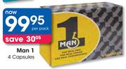 Clicks Man 1 Capsules-4's Per Pack