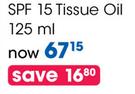 Johnson's SPF 15 Tissue Oil-125ml