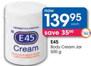 E45 Body Cream Jar-500g