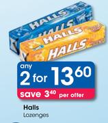 Halls Lozenges-2's