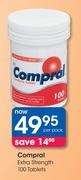 Compral Extra Strength 100 Tablets-Per Pack