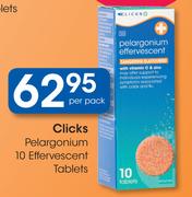 Clicks Pelargonium 10 Effervescent Tablets-Per Pack