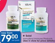 Solal Immufend Immune Products-Per Pack
