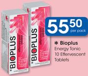 Bioplus Energy Tonic 10 Effervescent Tablets-Per Pack