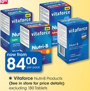 Vitaforce Nutri-B Products Excluding 180 Tablets-Per Pack