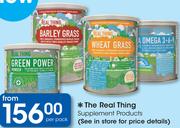 The Real Thing Supplement Products-Per Pack