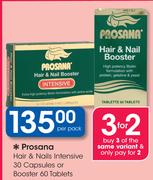 Prosana Hair & Nails Intensive 30 Capsules Or Booster 60 Tablets-Per Pack