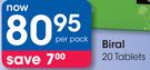 Biral 20 Tablets-Per Pack