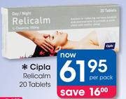 Cipla Relicalm 20 Tablets-Per Pack