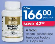 Solal Health Prescriptions Feelgood Factors 30 Capsules-Per Pack