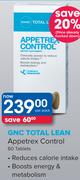 GNC Total Lean Appetrex Control 60 Tablets-Per Pack