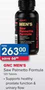 GNC Men's Saw Palmetto Formula 120 Tablets-Per Pack