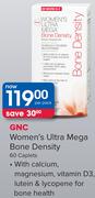 GNC Women's Ultra Mega Bone Density 60 Capsules-Per Pack