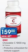 GNC Chewable C 1000mg 90 Tablets-Per Pack