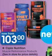 Cipla Nutrition Muscle Performance Products-Each