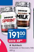 Nutritech Endurade Or Recovery Milk-600g Each
