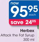 Herbex Attack The Fat Syrup-300ml
