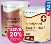 Clicks Nutritional Supplement-2x400g