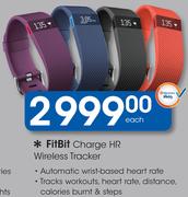 Fitbit Charge HR Wireless Tracker-Each