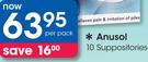 Anusol 10 Suppositories-Per Pack