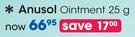Anusol Ointment-25g Per Pack