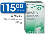 Clicks Alkaline Powder-225g Per Pack