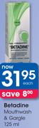 Betadine Mouthwash & Gargle-125ml