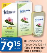 Johnson's Tissue Oils-125ml Each