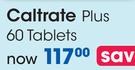 Caltrate Plus 60 Tablets-Each