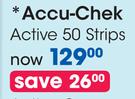 Accu-Check Active 50 Strips-Each