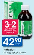 Bioplus Energy Syrup-200Ml